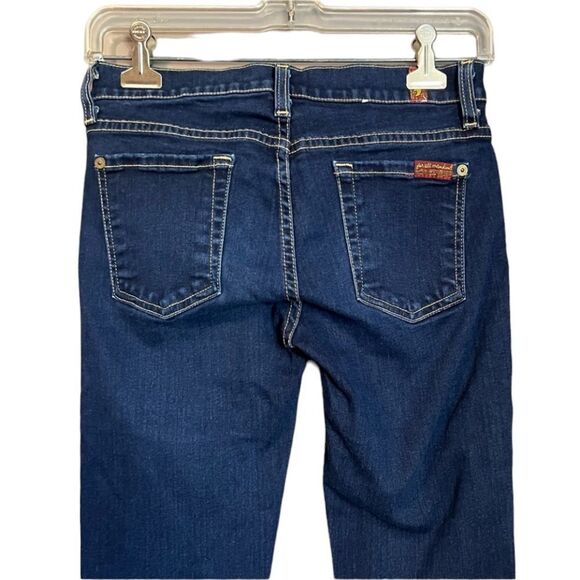 7 for all mankind dark wash skinny jeans - Picture 8 of 11